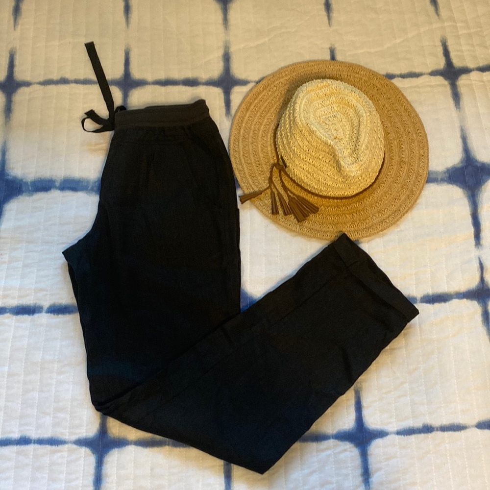Victoria's Secret Black Straight-Leg Pants